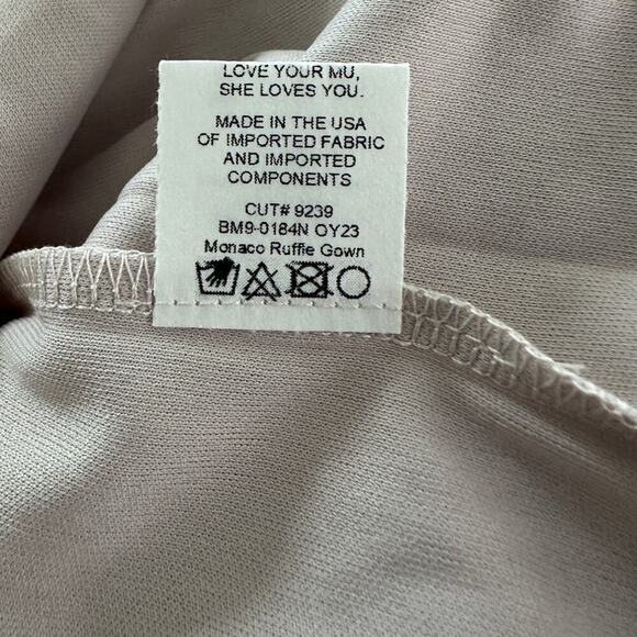 NWT Show Me Your Mumu Small Gray Monaco Ruffle Strapless Maxi Bridesmaid Dress - Picture 9 of 16